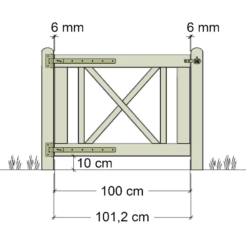Enkelgrind PLUS Rom inkl. Beslag