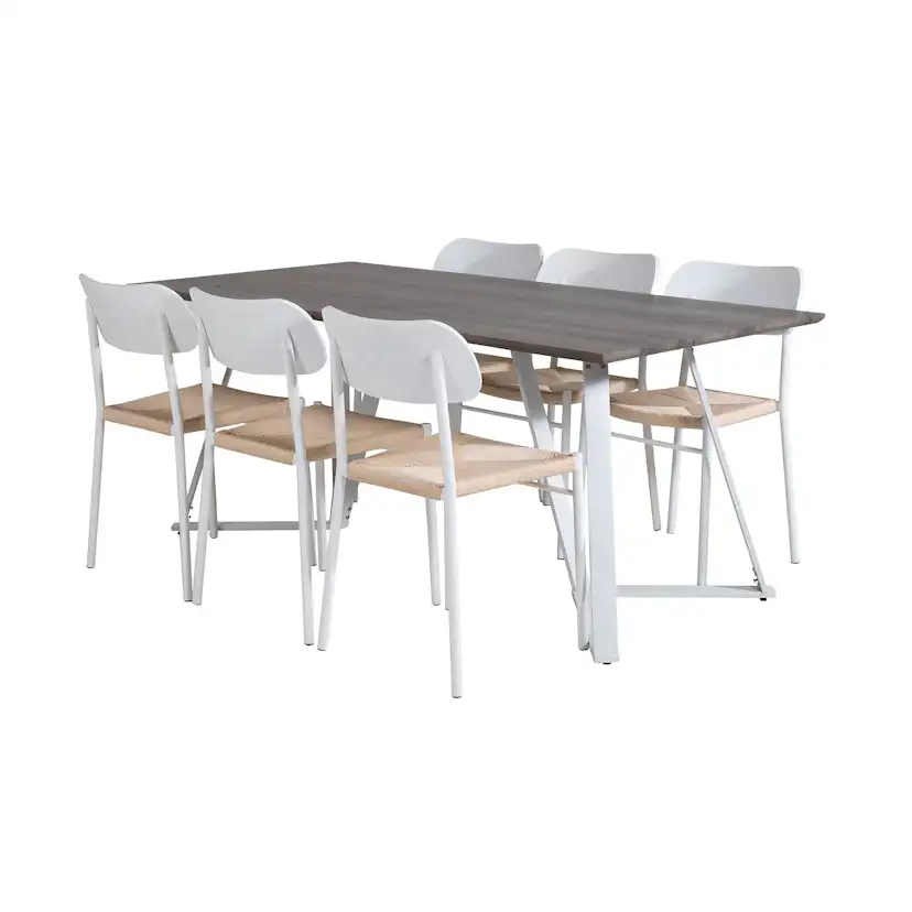 Matgrupp Venture Home Madde med 6 Peggy Stolar