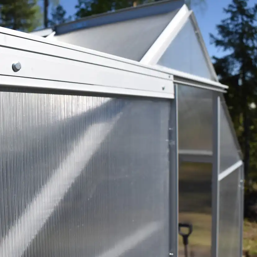 Växthus Green Land Aluminium 8,2 m² Svart