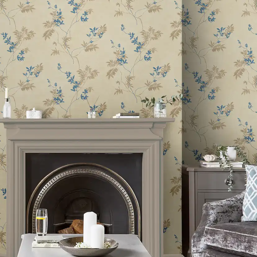 Tapet Laura Ashley Mari Guld 119841