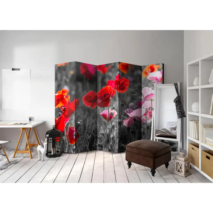 Rumsavdelare Arkiio Red Poppies II 225x172 cm