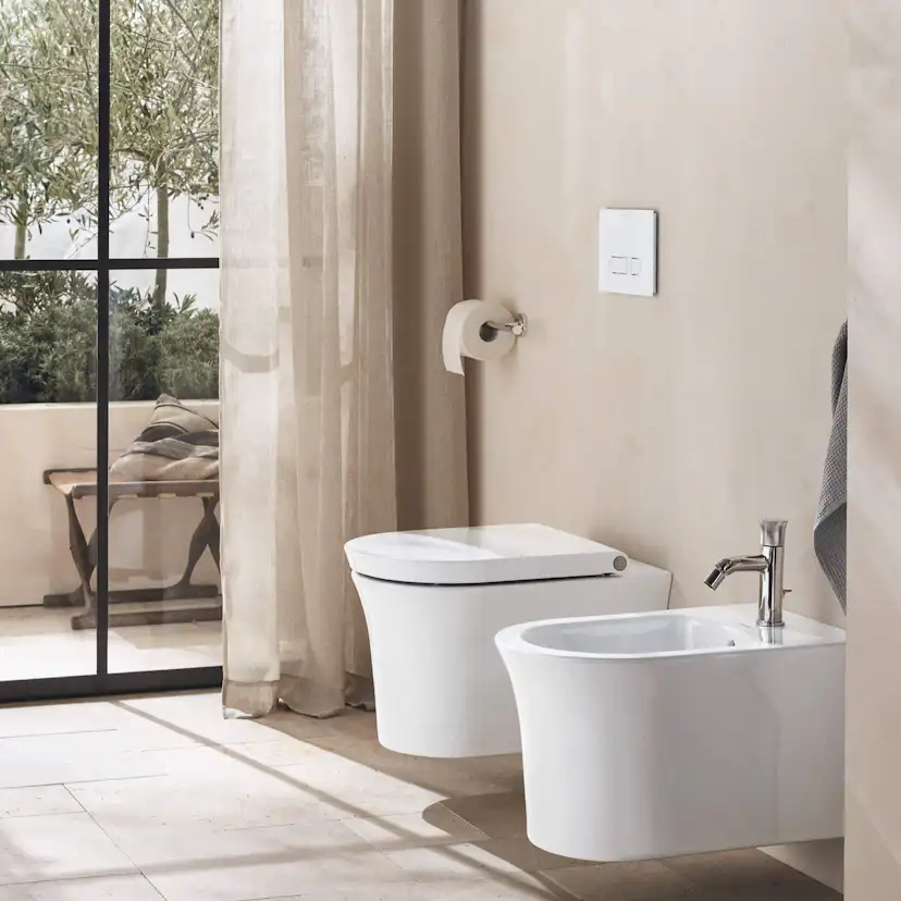 Vägghängd Toalettstol Duravit White Tulip HygieneFlush