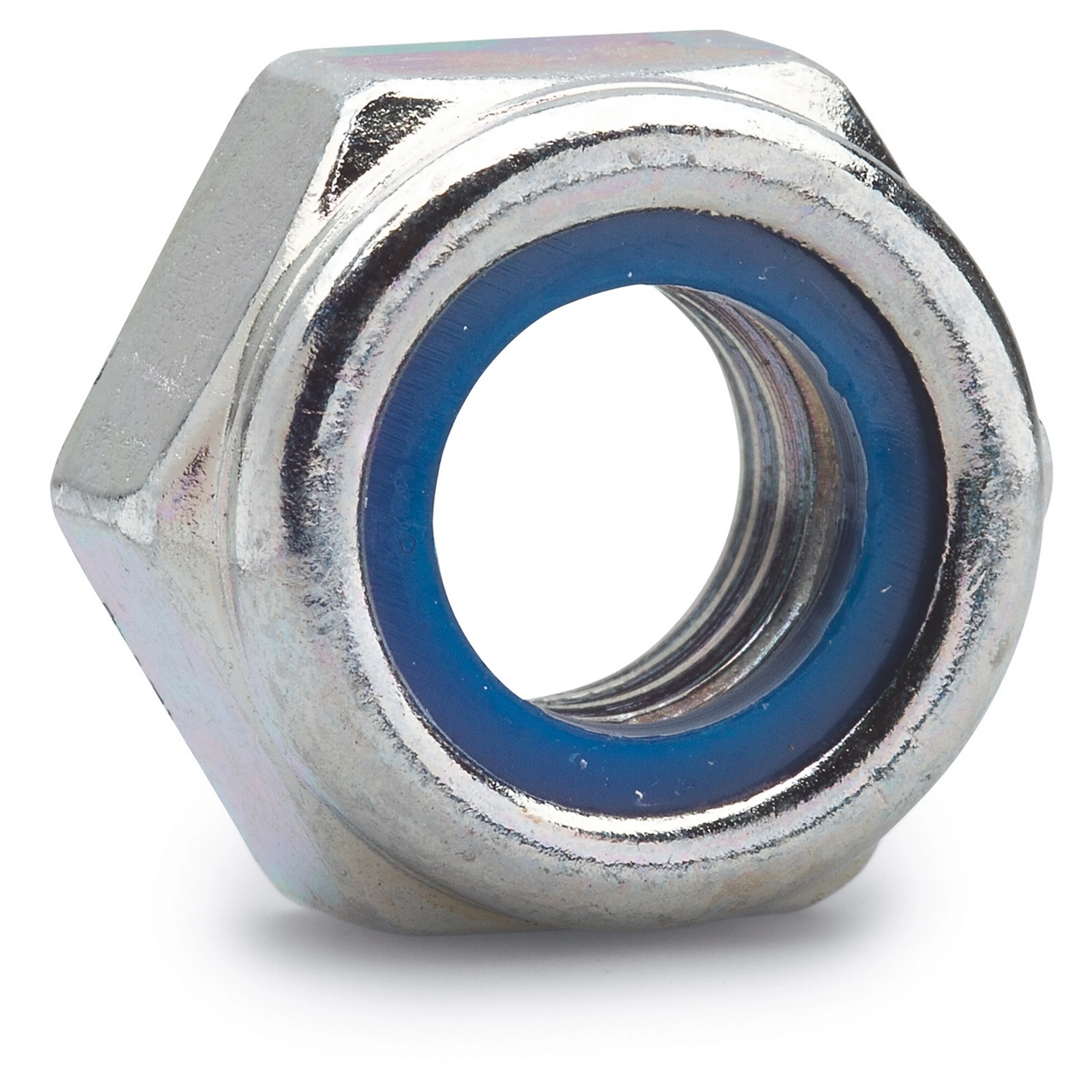 LÅSMUTTER NYLOC M10 FZB BRK=100 Dimension: M10, Innehåll: 100 st