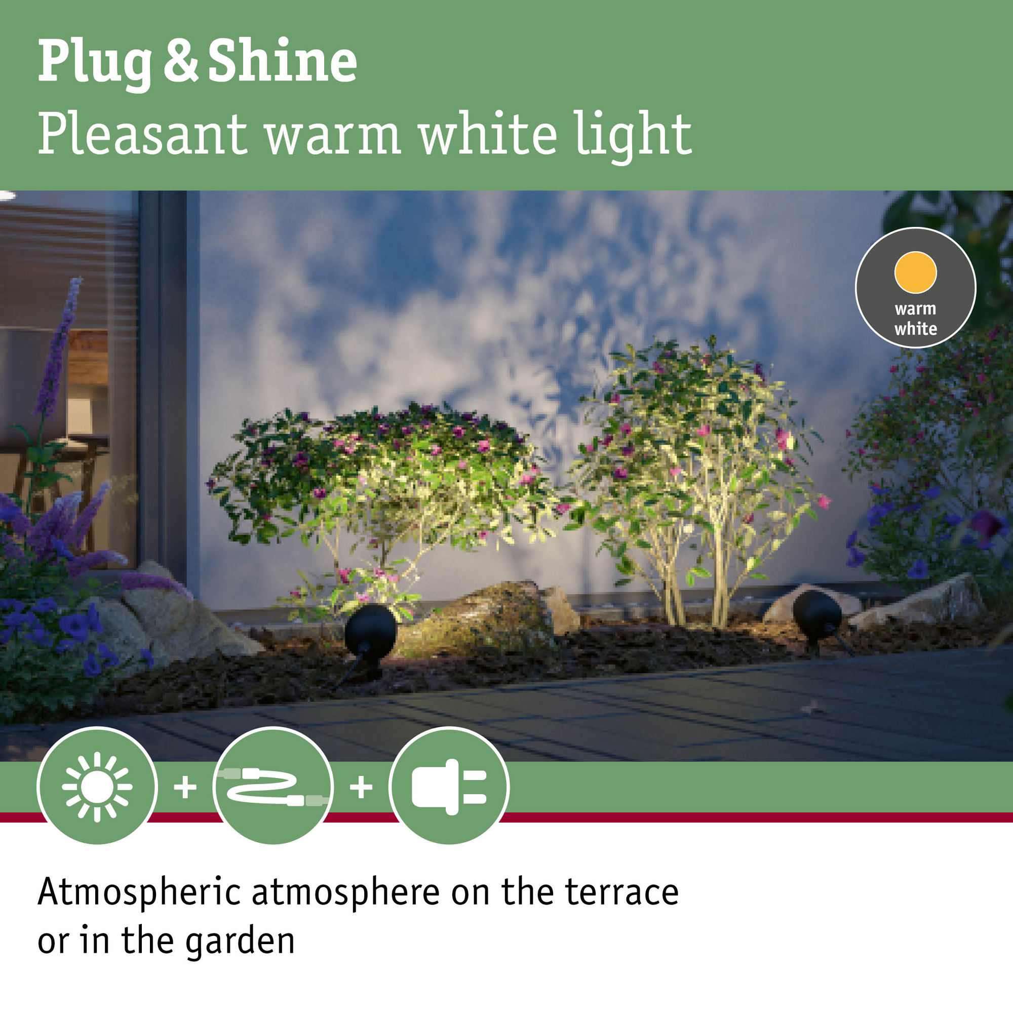 Spotlight Paulmann Kikolo Plug & Shine LED IP65 24V