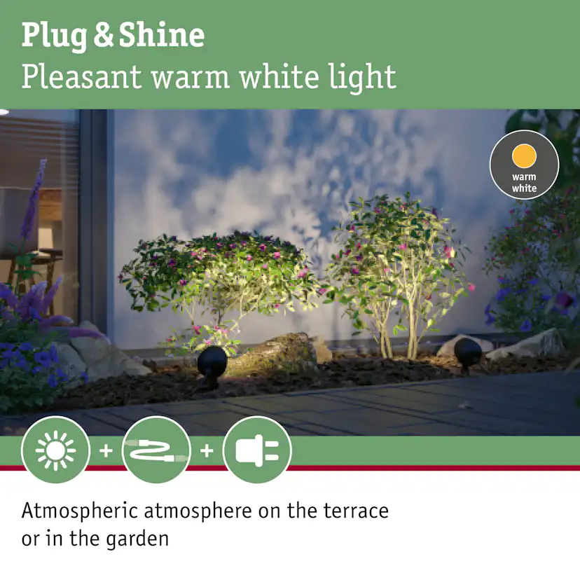 Spotlight Paulmann Kikolo Plug & Shine LED IP65 24V