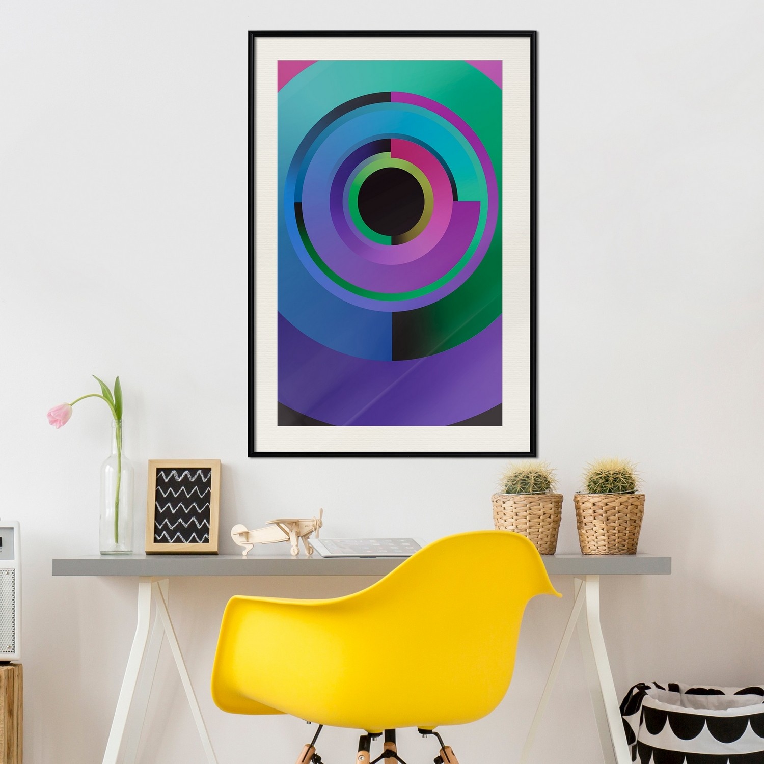 Poster Artgeist Affisch Colourful Gears