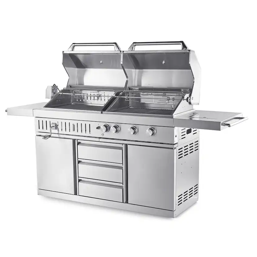 Stekplatta Myoutdoorkitchen För Kol- och Gasolgrill 450x300 mm