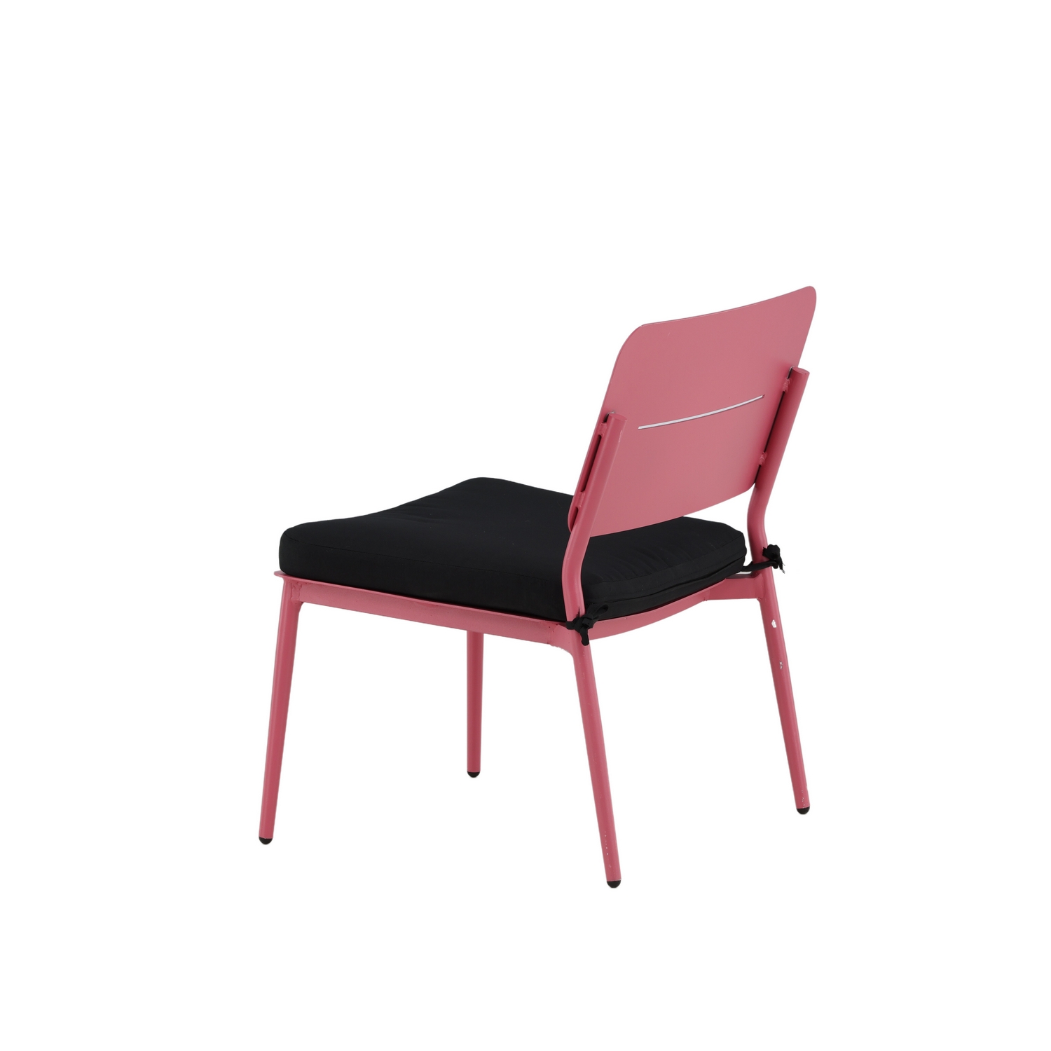 Lina lounge Chair - Pink / Black Cushion Rosa