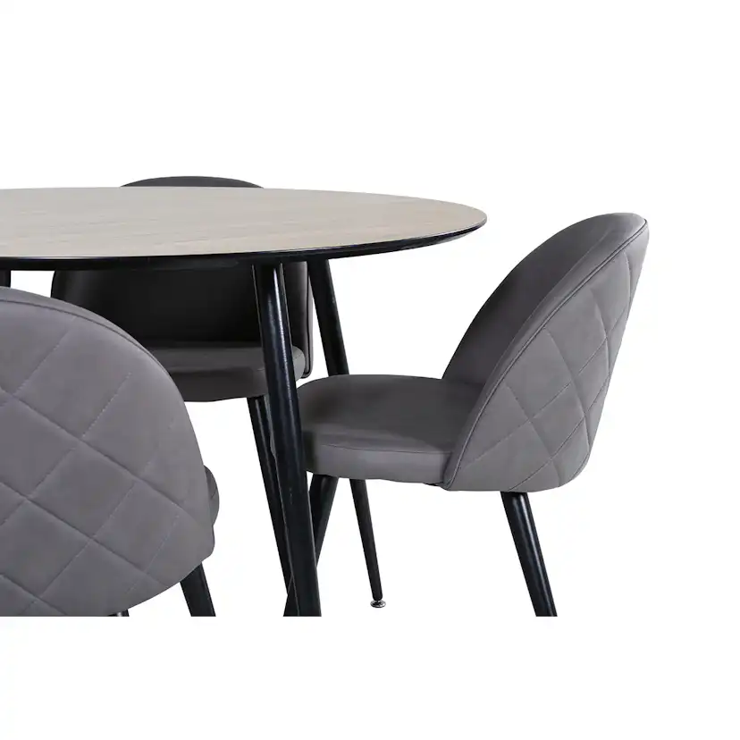 Matgrupp Venture Home Silvia med 4 Valentina Stitcthes Stolar Mikrofiber