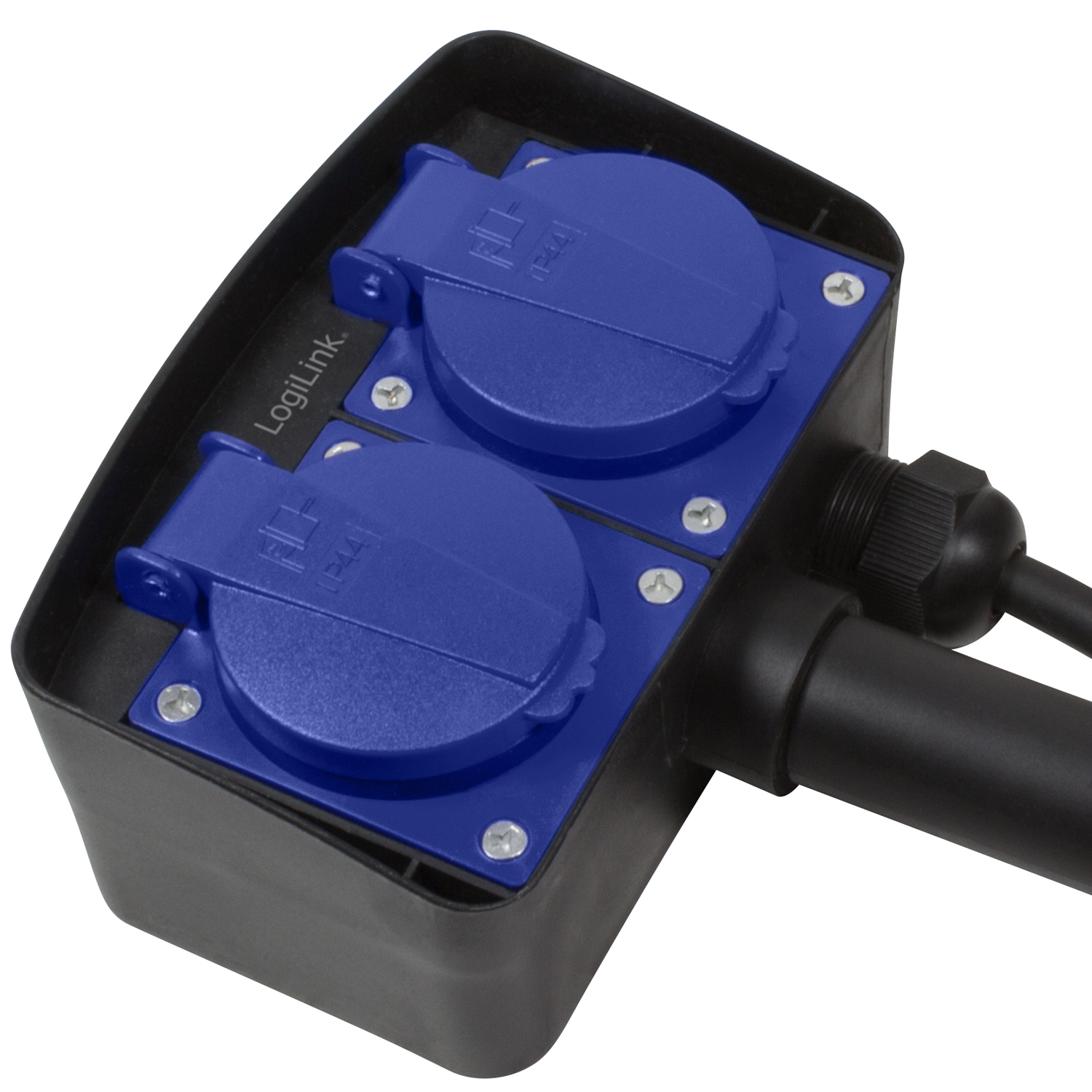 Grenuttag LogiLink 2-vägs Med Spett Utomhusbruk 2 m