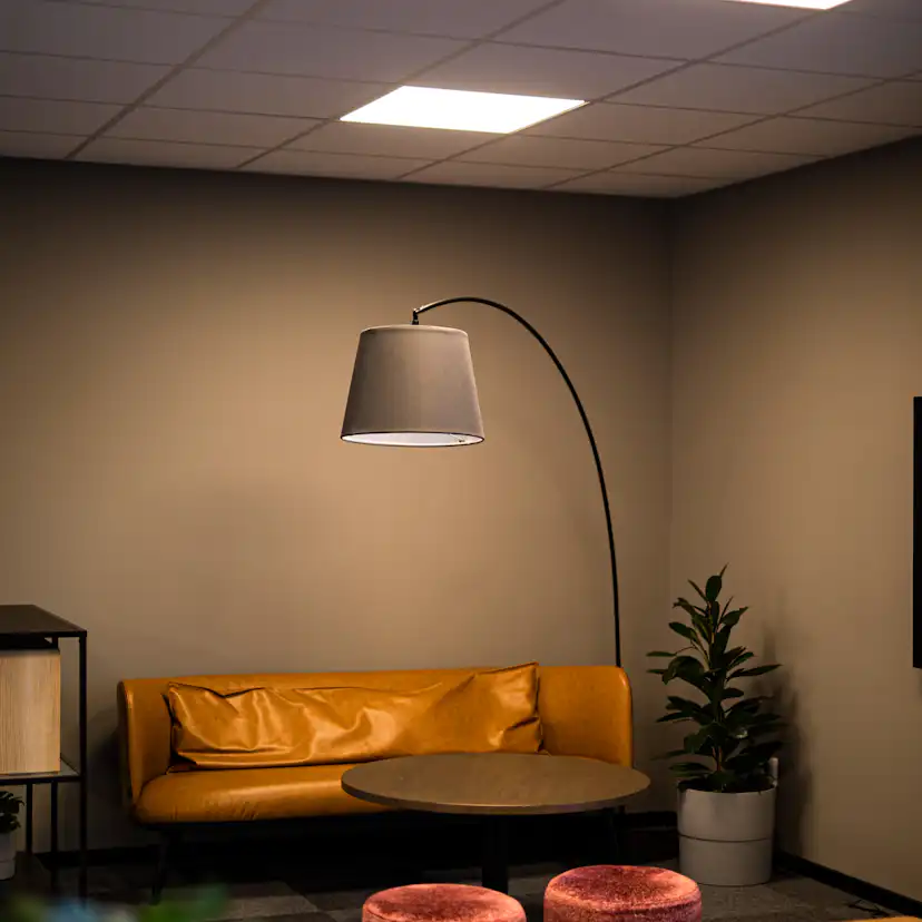 LED-Panel Hide-a-lite Sky OP 830/840 DIM, Vit Aluminium