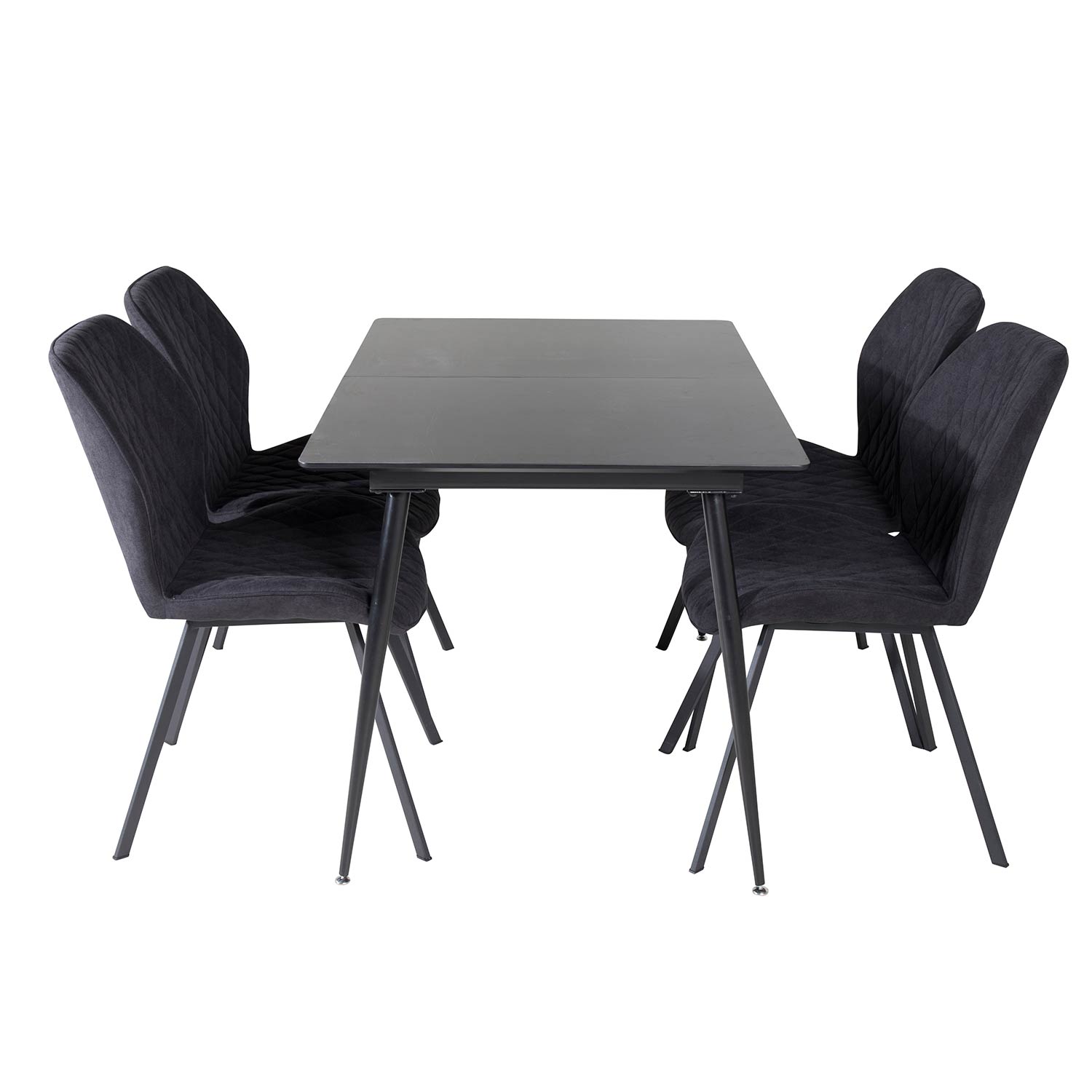 Matgrupp Venture Home Silvia med Iläggsskiva och 4 Geneva Stolar