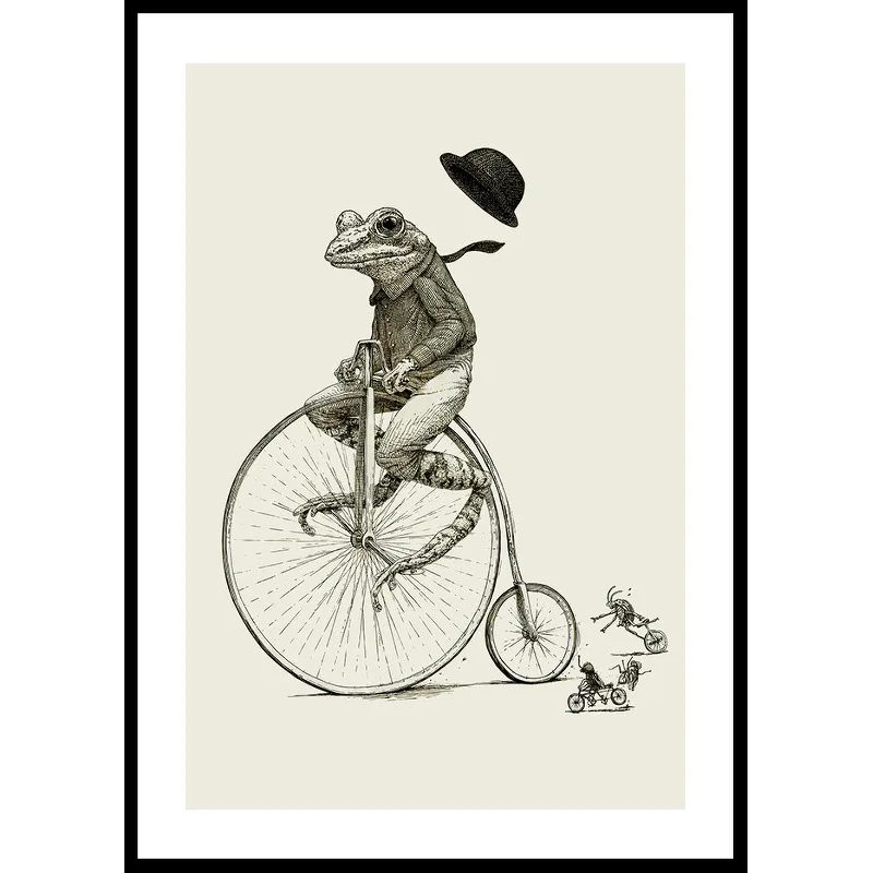 Frog On A Bicycle 50x70 50x70 cm