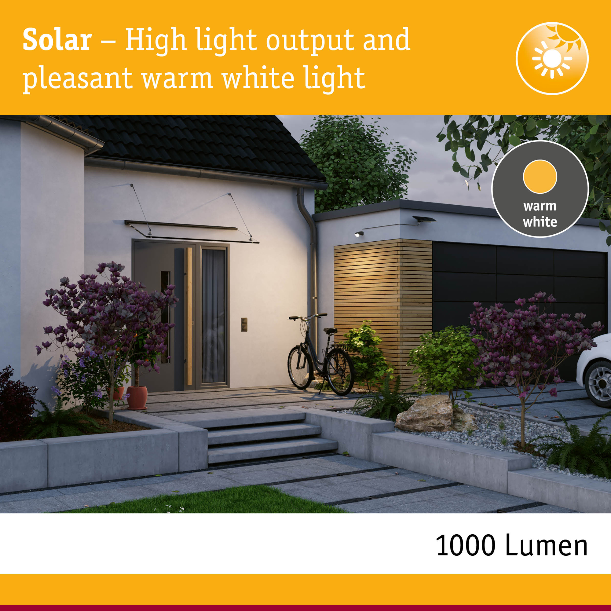Fasadbelysning Solcell Paulmann Flotas Smart Home Zigbee 3.0 IP65