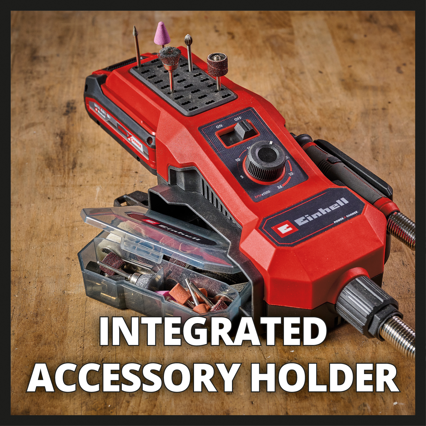 Slip- och Graveringsverktyg Einhell TE-MT 18/34 Li Solo Stationärt Sladdlöst utan Batteri