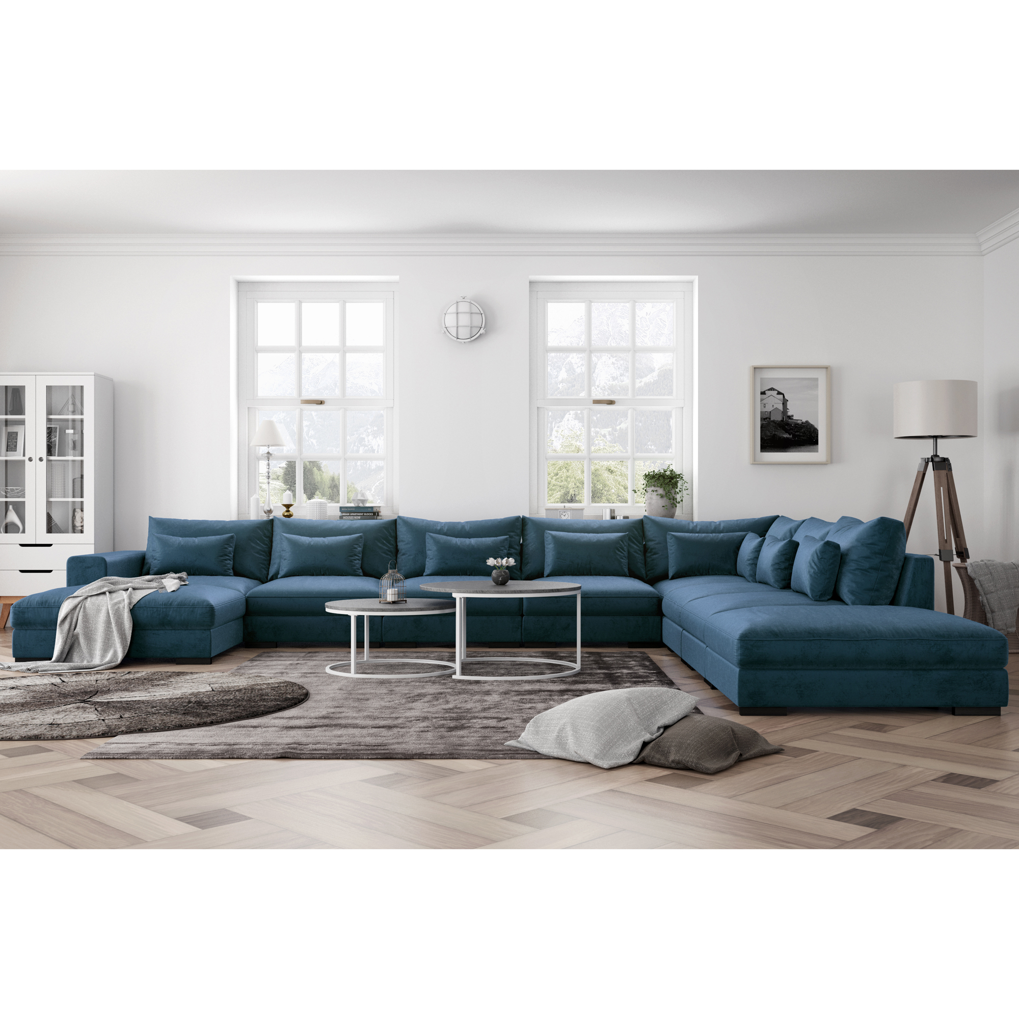 7-sitssoffa Scandinavian Choice Dubai U-formad Modulsoffa med Schäslong och Divan 527 cm