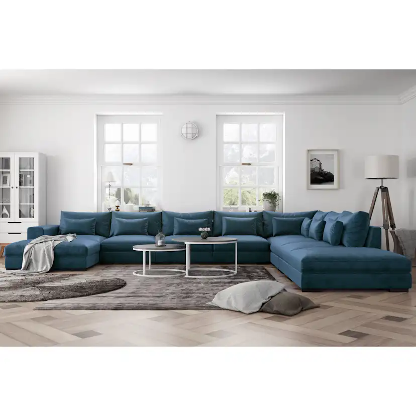 7-sitssoffa Scandinavian Choice Dubai U-formad Modulsoffa med Schäslong och Divan 527 cm