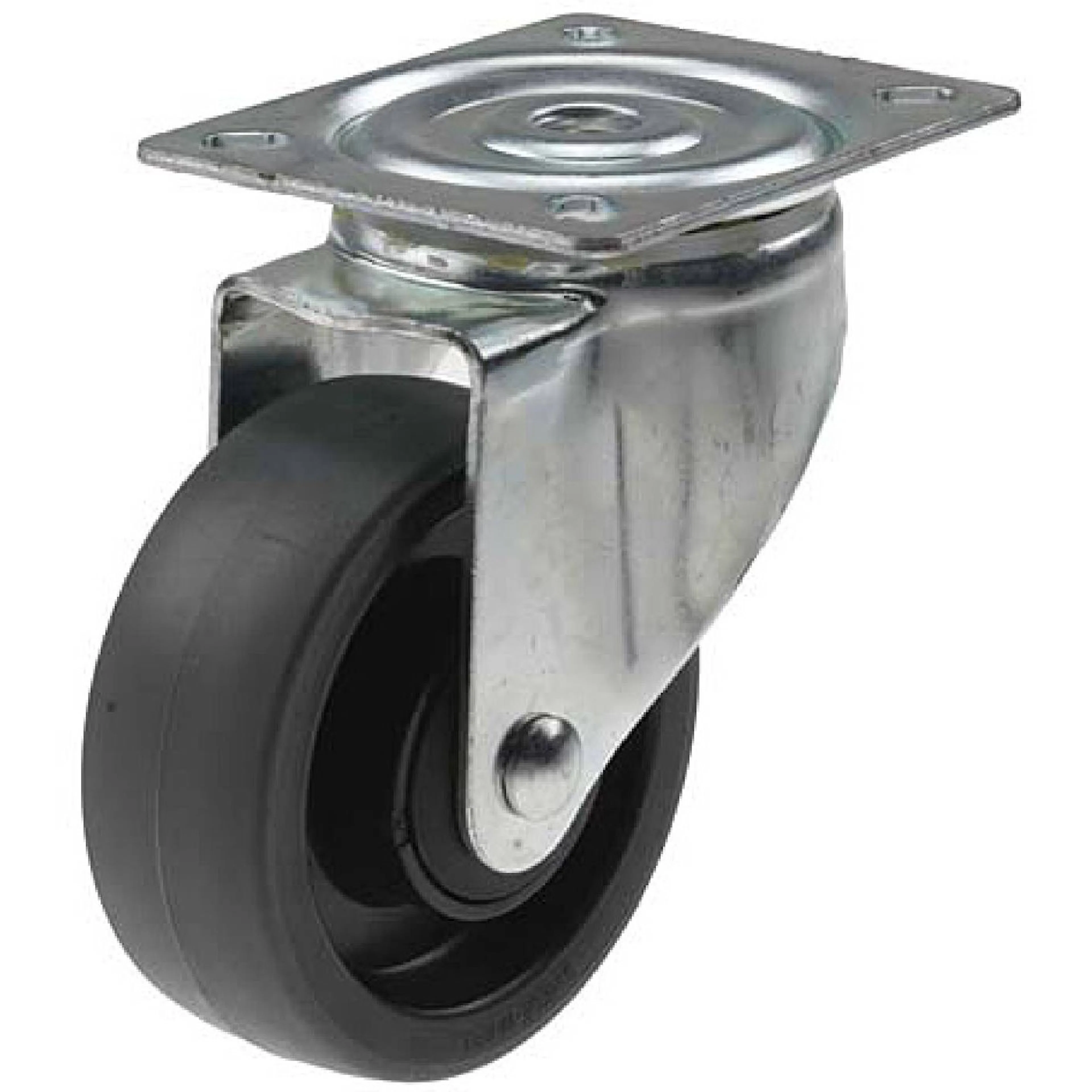 Containerhjul Millers Grå/Svart 100 mm