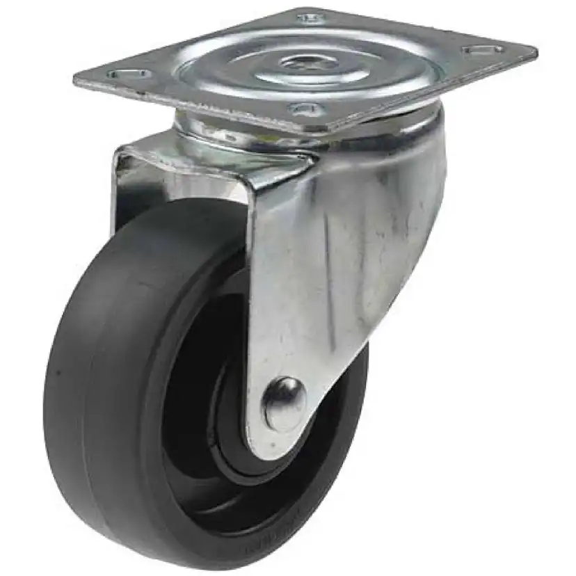 Containerhjul Millers Grå/Svart 100 mm