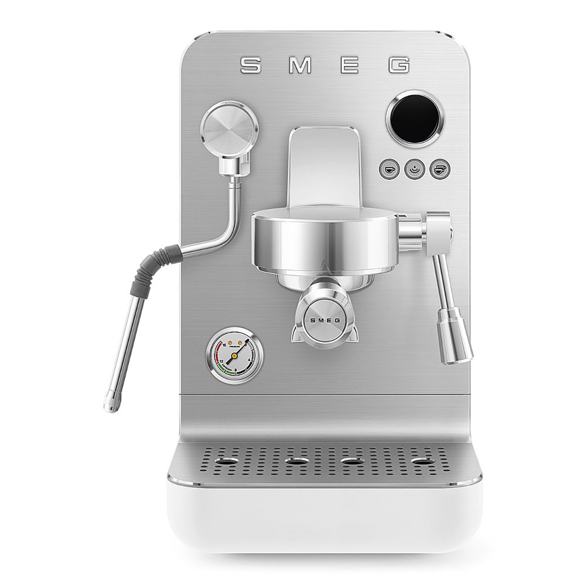 Espressomaskin Smeg Minipro EMC02WHMEU Manuell med Mjölkskummare, Vit