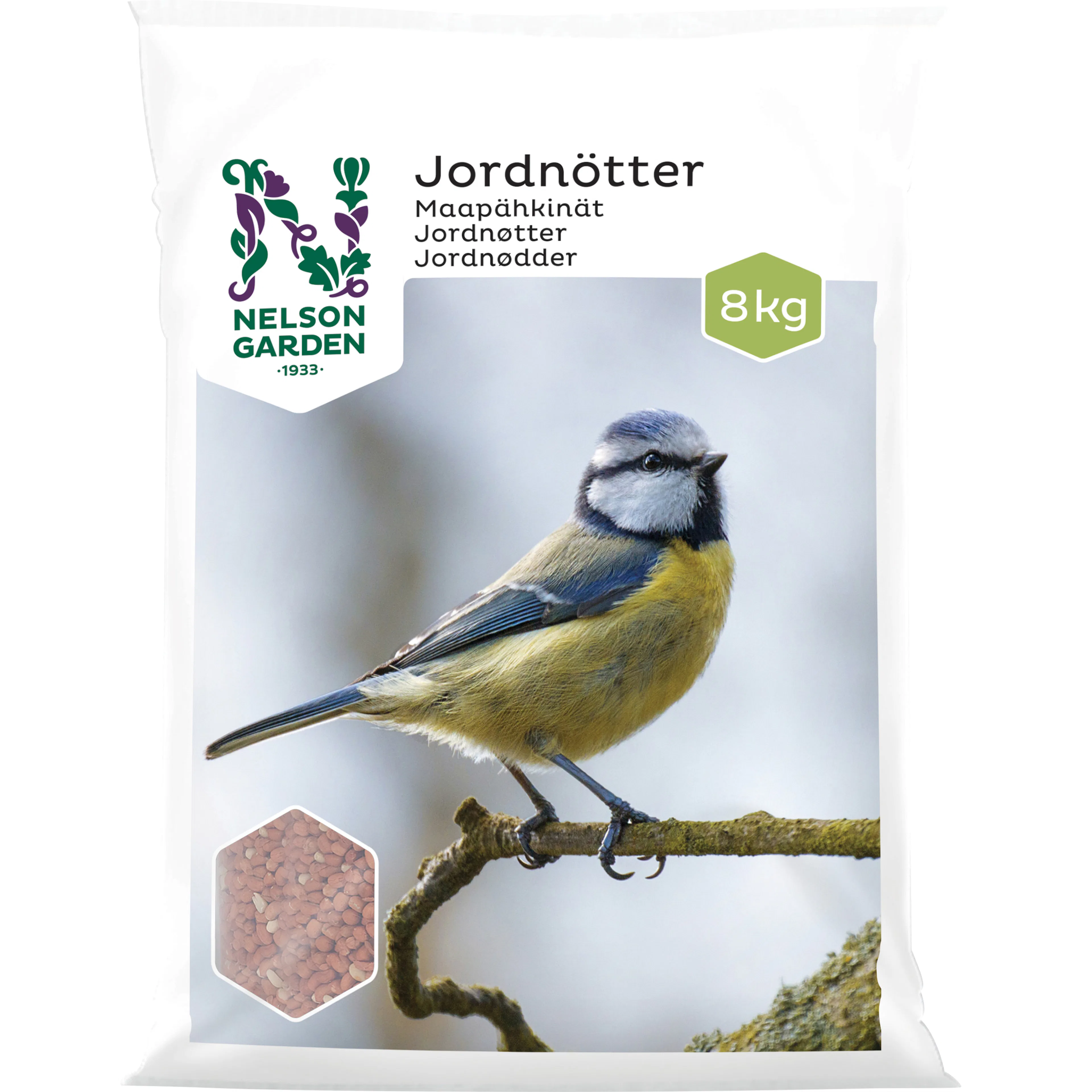 Fågelmat Nelson Garden Jordnötter 8 kg