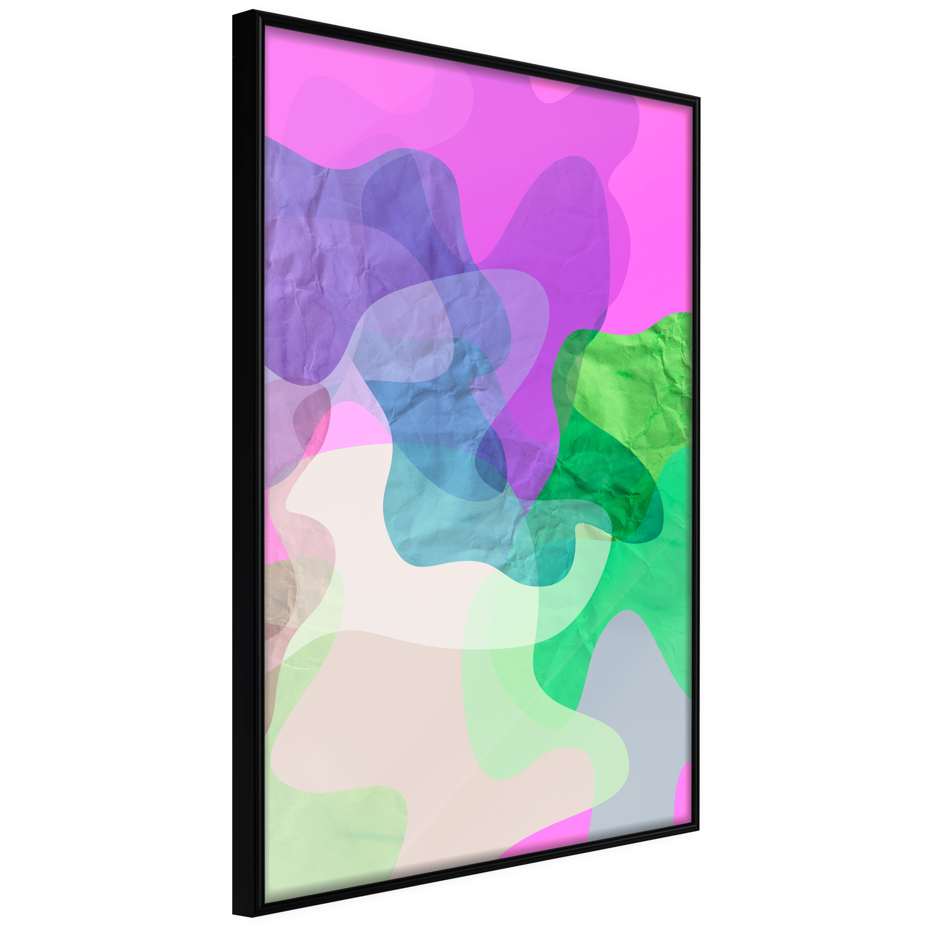 Affisch - Pastel Butterflies [Poster] 30x45 Svart ram, 30x45 cm