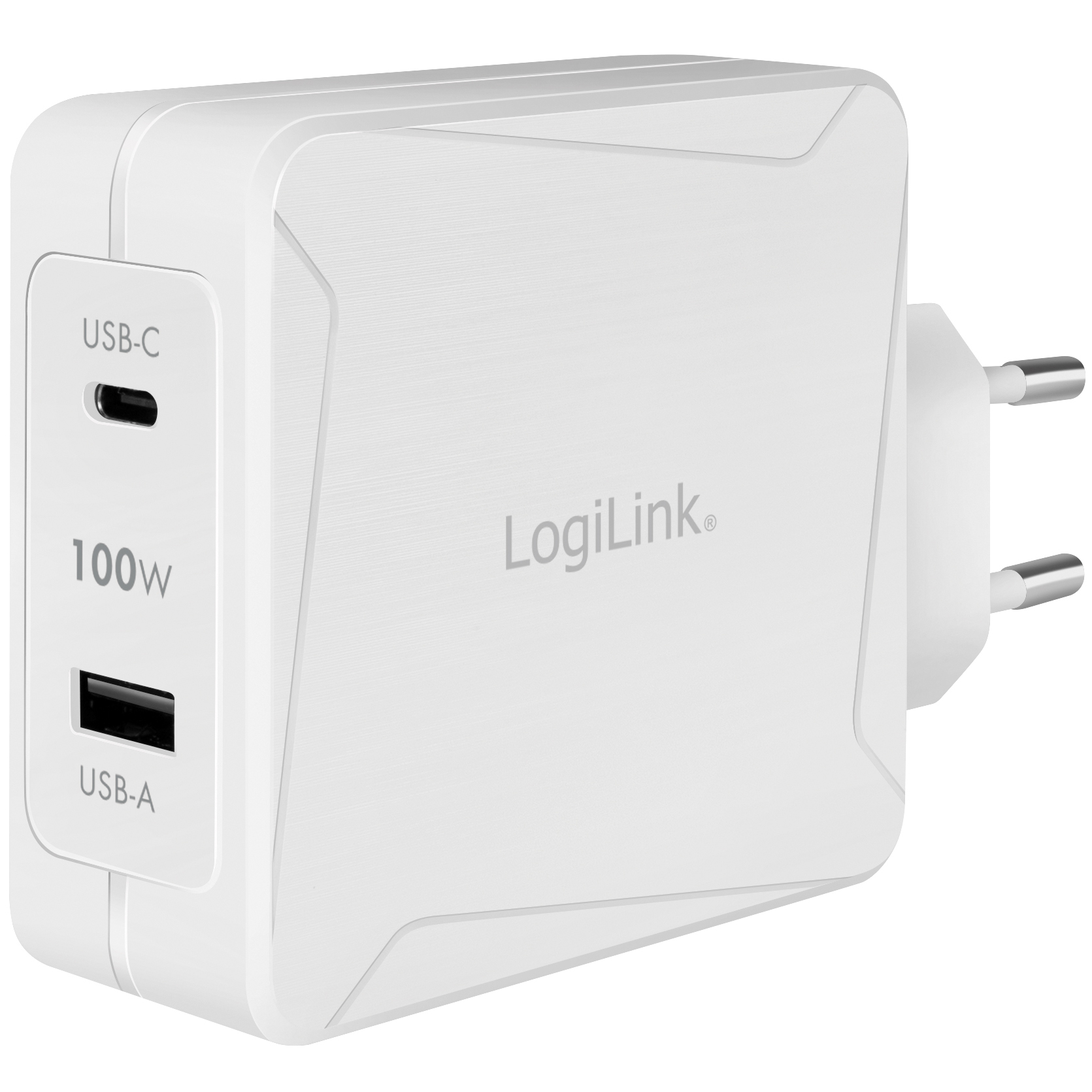 USB-laddare LogiLink 1 x USB-C PD 1 x USB-A 100W GaN