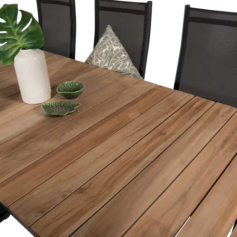 Matgrupp Venture Home Meya 160/240 med 8 Copacabana Stolar