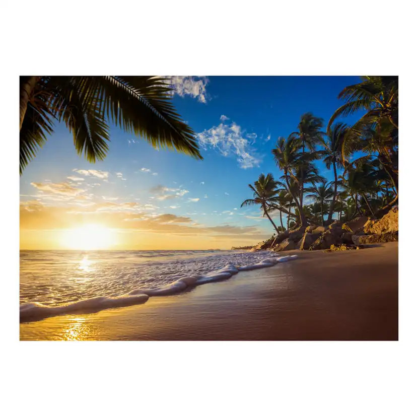 Självhäftande fototapet - Tropical Beach 98x70 Storlek: 98x70 cm