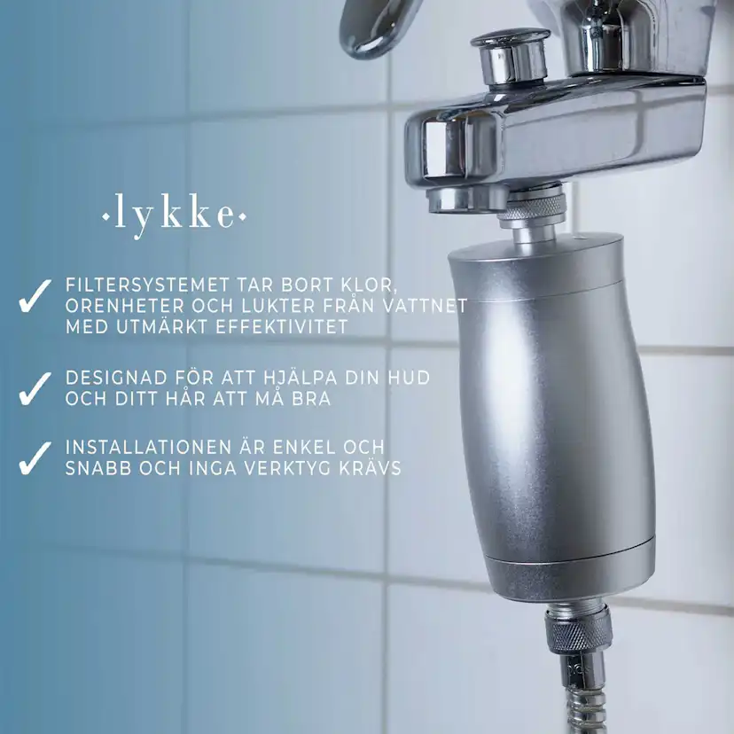 Lykke Duschfilter, silver Silver