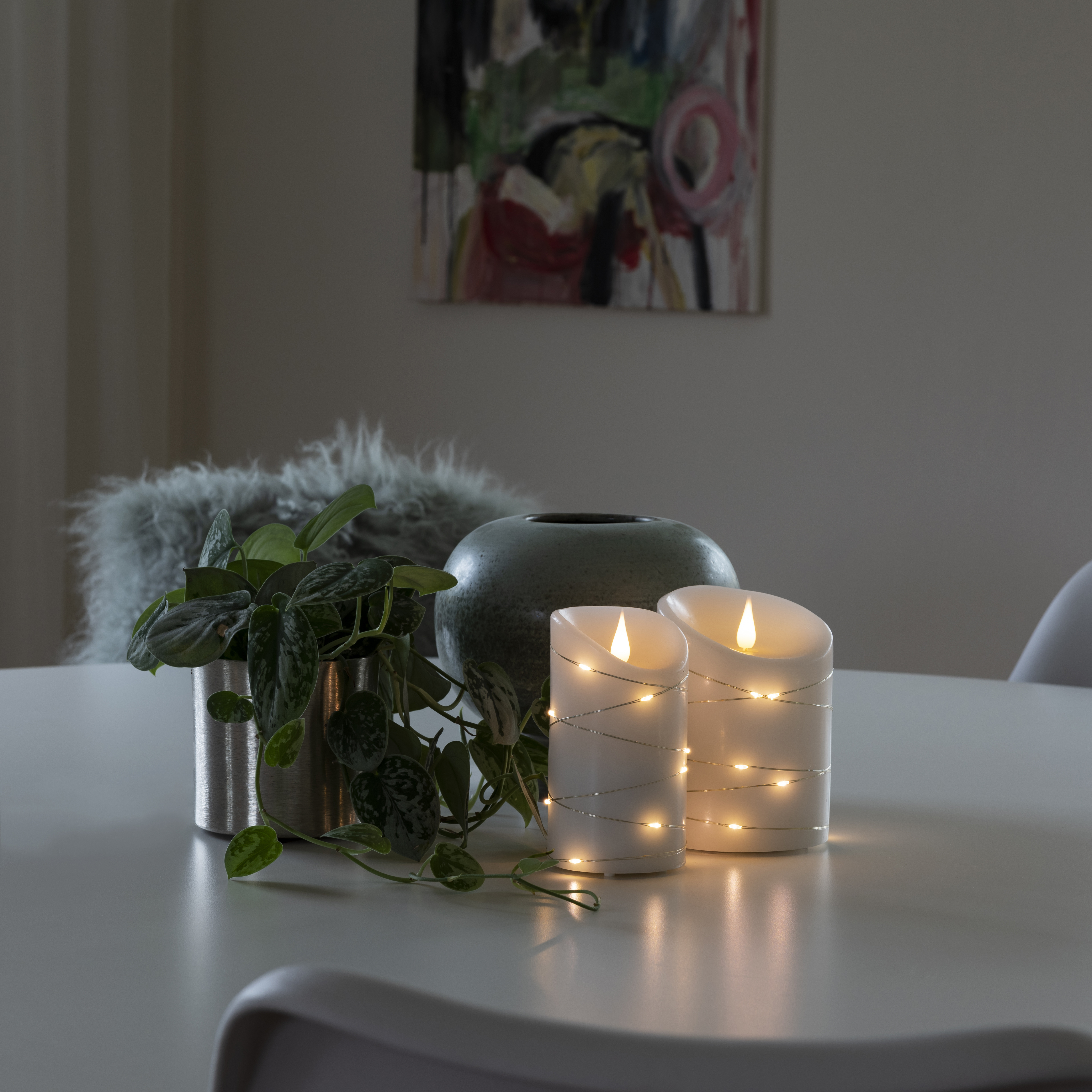 Vaxljus Gnosjö Konstsmide Micro-LED 1834/44 2xC