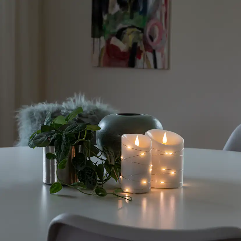 Vaxljus Gnosjö Konstsmide Micro-LED 1834/44 2xC