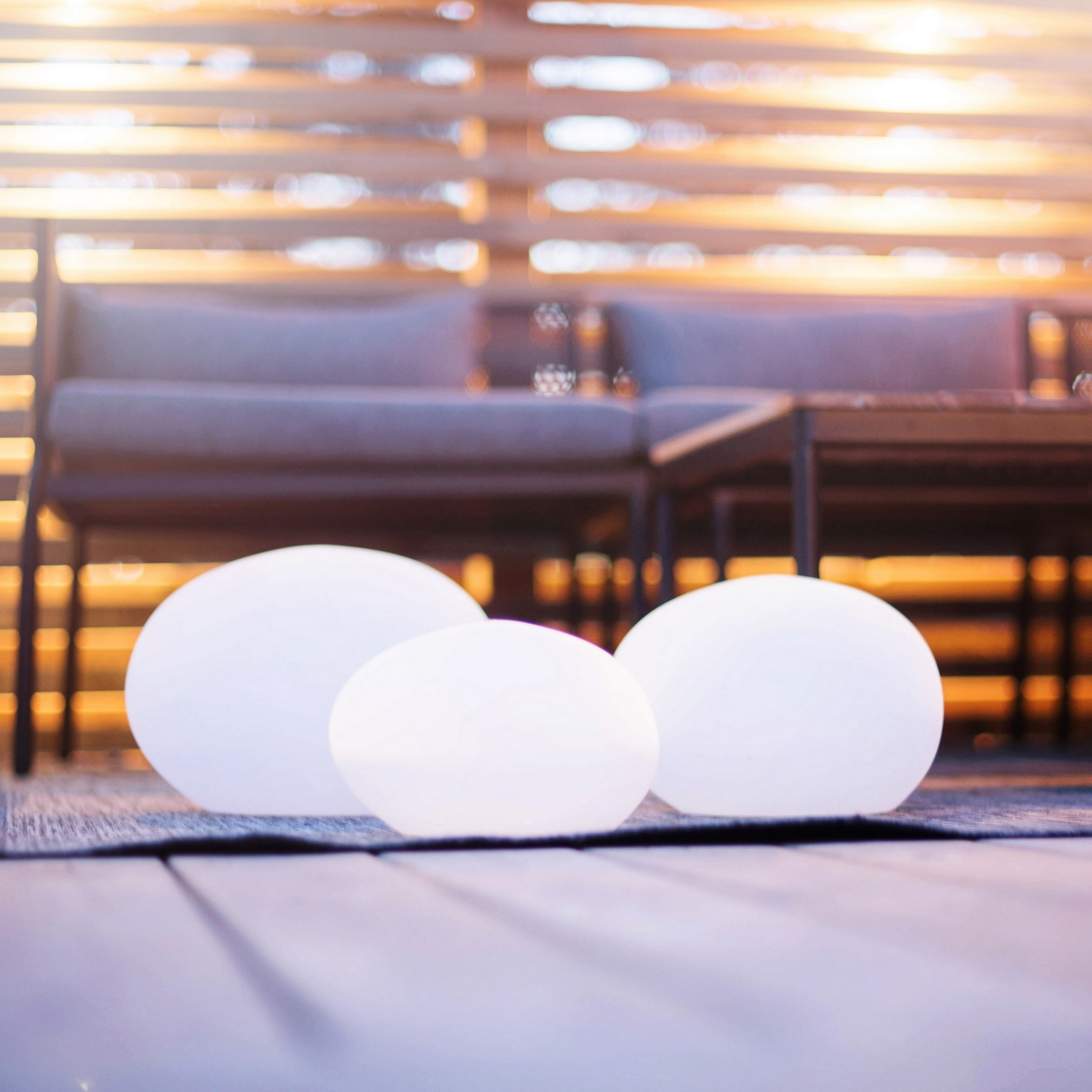 Solcellsdekoration Star Trading Globy Stone Twilight