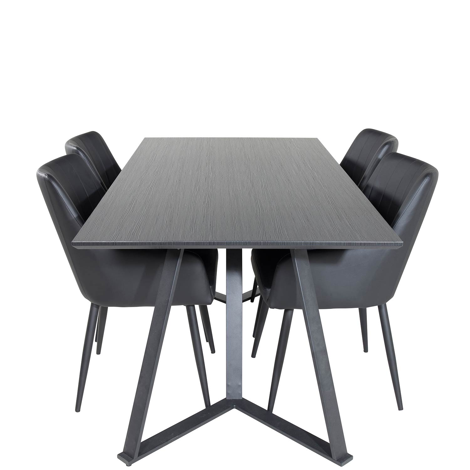 Matgrupp Venture Home Madde med 4 Corina Stolar Konstläder