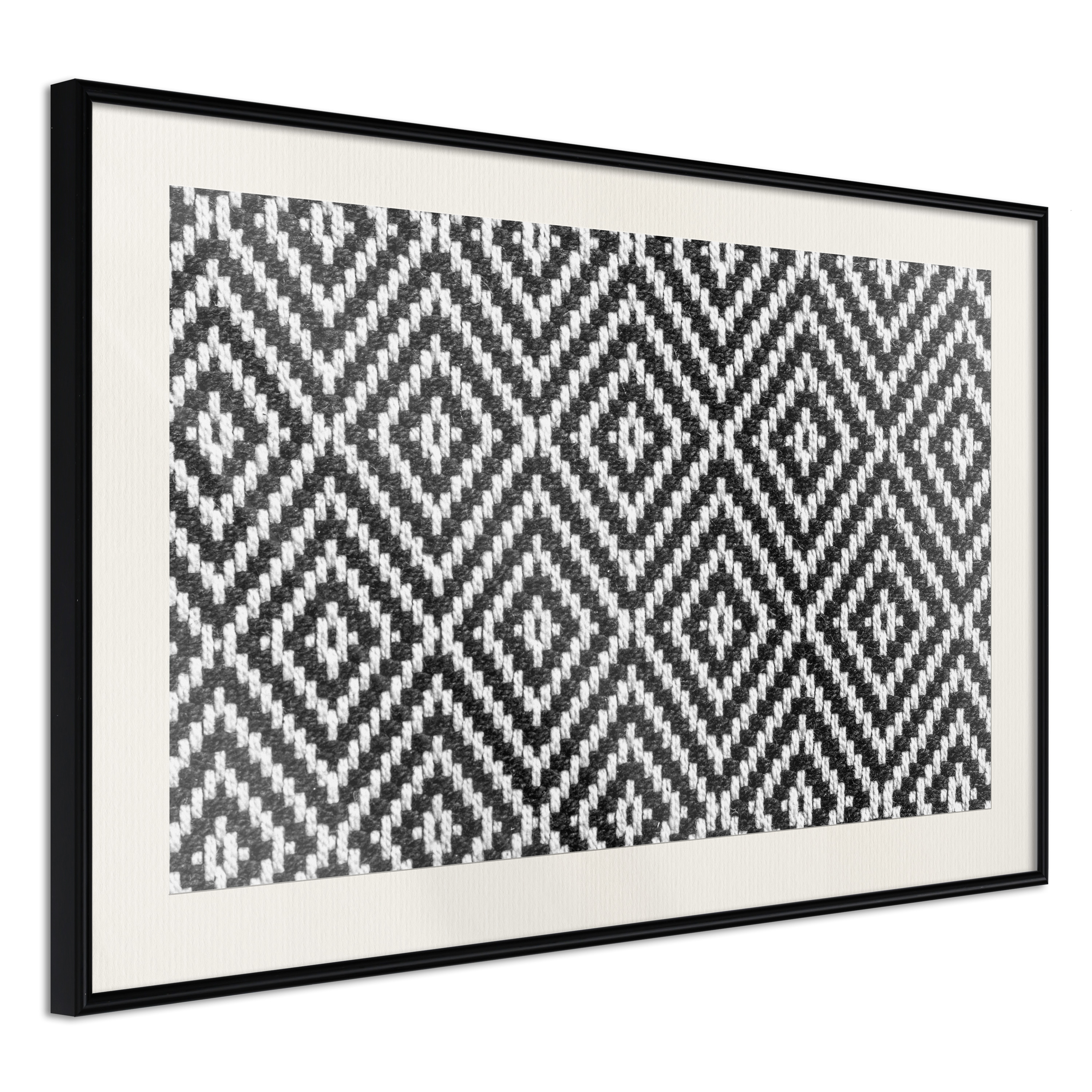 Affisch - Kitchen Towel [Poster] 45x30 Svart ram med passepartout, 45x30 cm