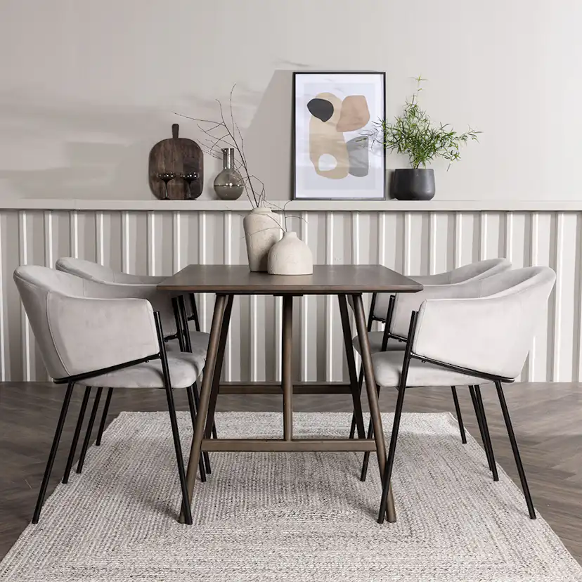 Matgrupp Venture Home Kaseidon med 4 st Evelina stolar