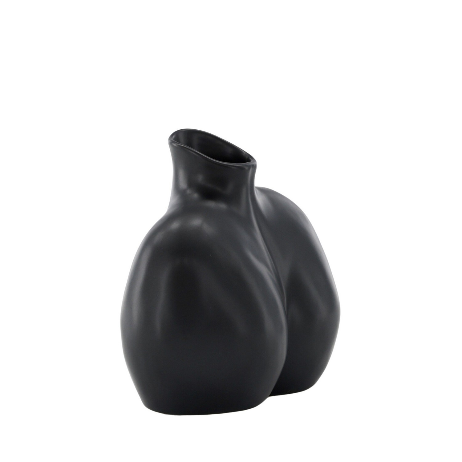 Harvey Vase - Matte Black - 17*10*15Hcm Svart