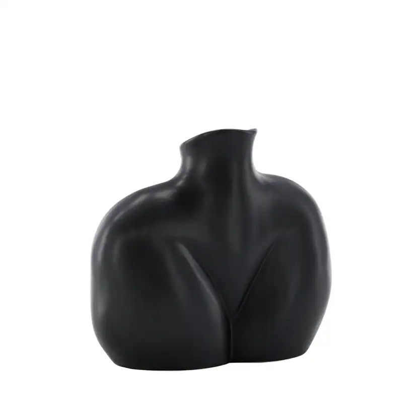 Harvey Vase - Matte Black - 17*10*15Hcm Svart