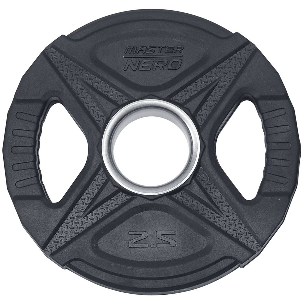 Viktskiva Master Fitness Nero Rubber