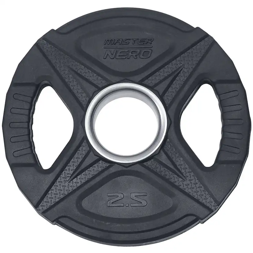 Viktskiva Master Fitness Nero Rubber