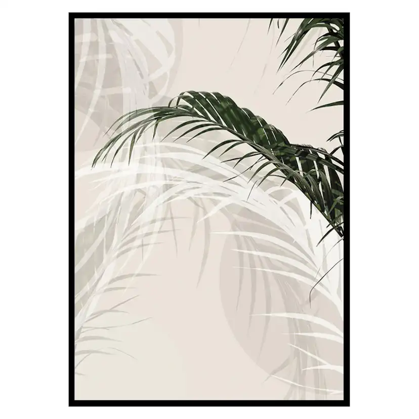 Poster Gallerix Abstract Palm Leaves No1