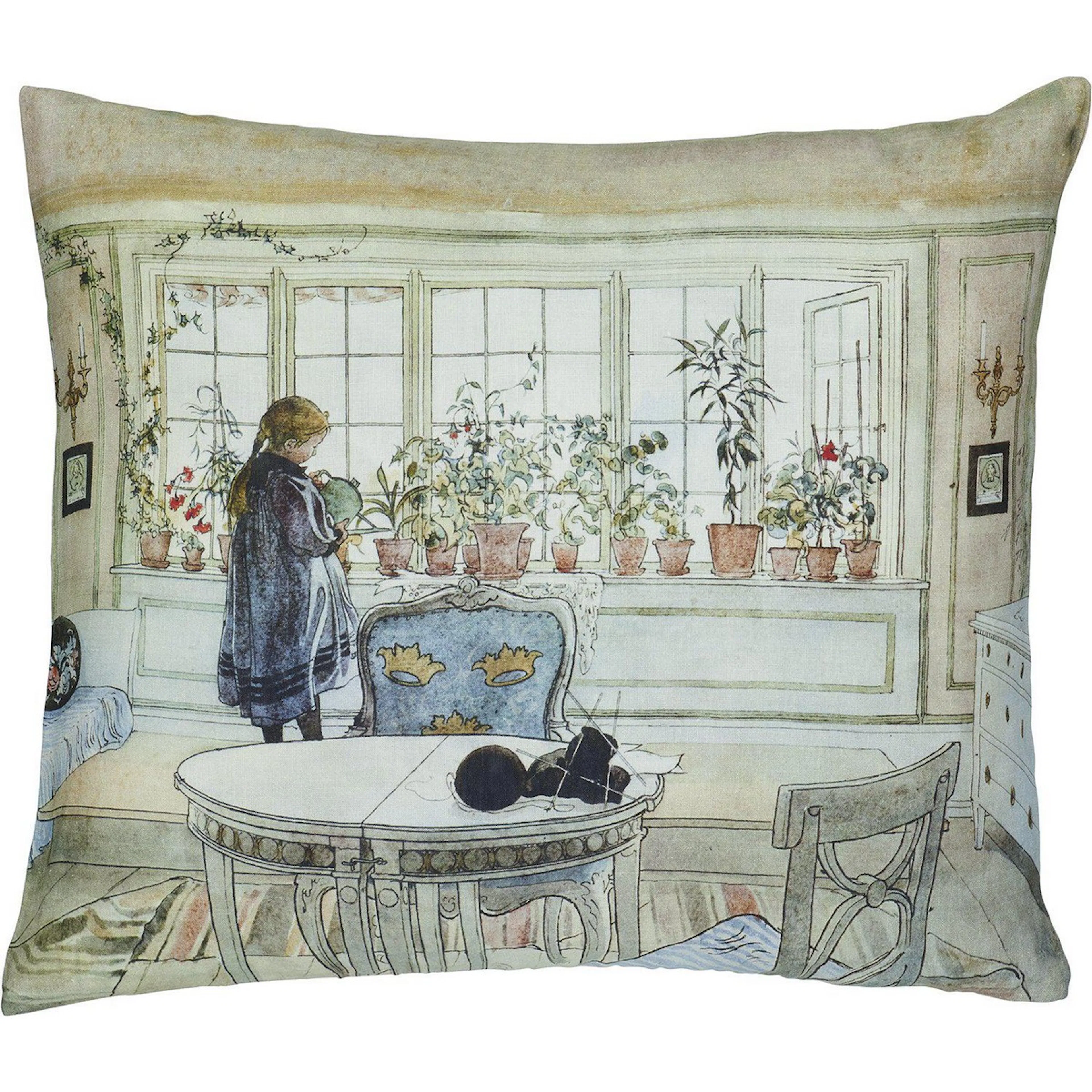 Kuddfodral Svanefors Carl Larsson Beige