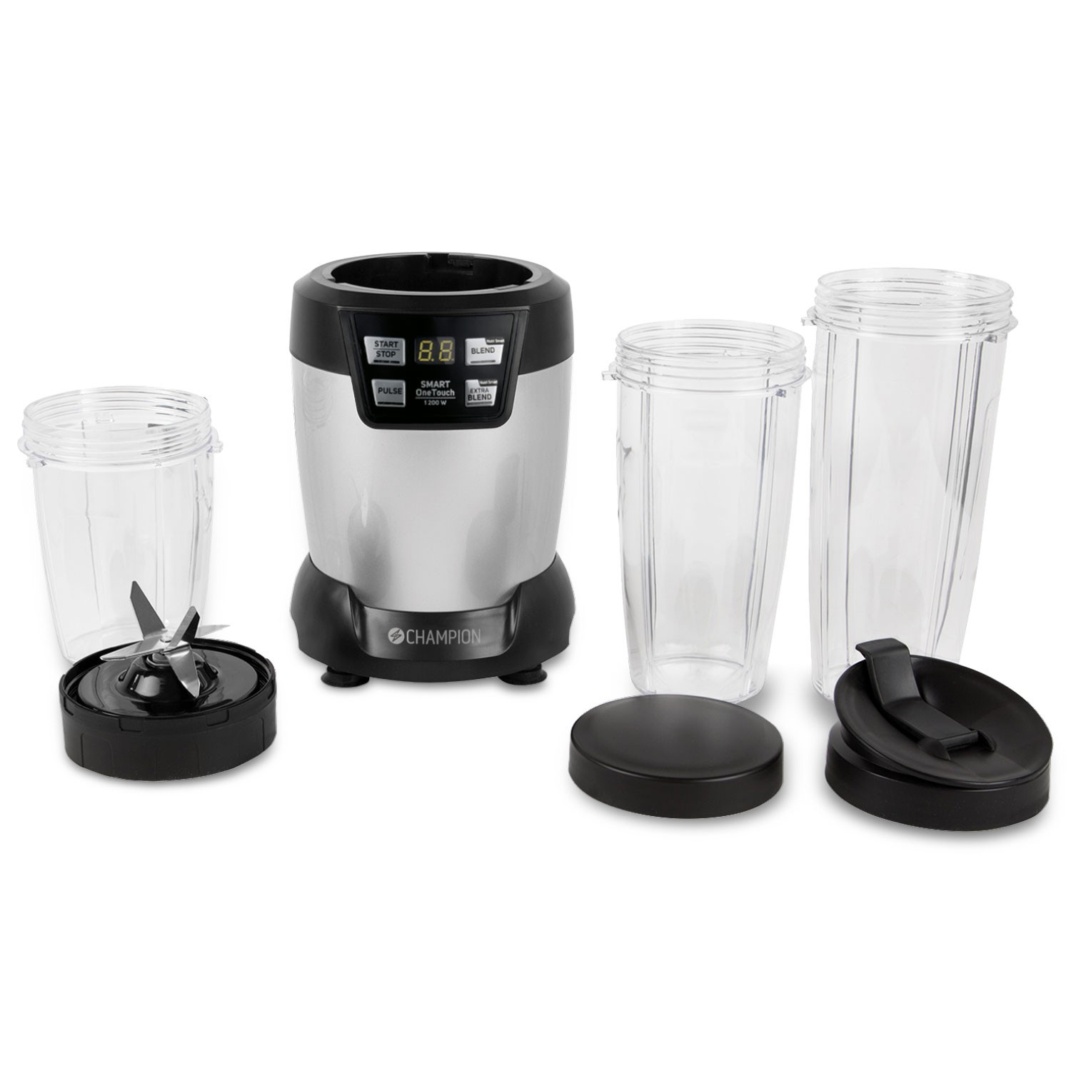 Nutrition Blender Champion Pro Digital 1200W NB500 Svart/Silver