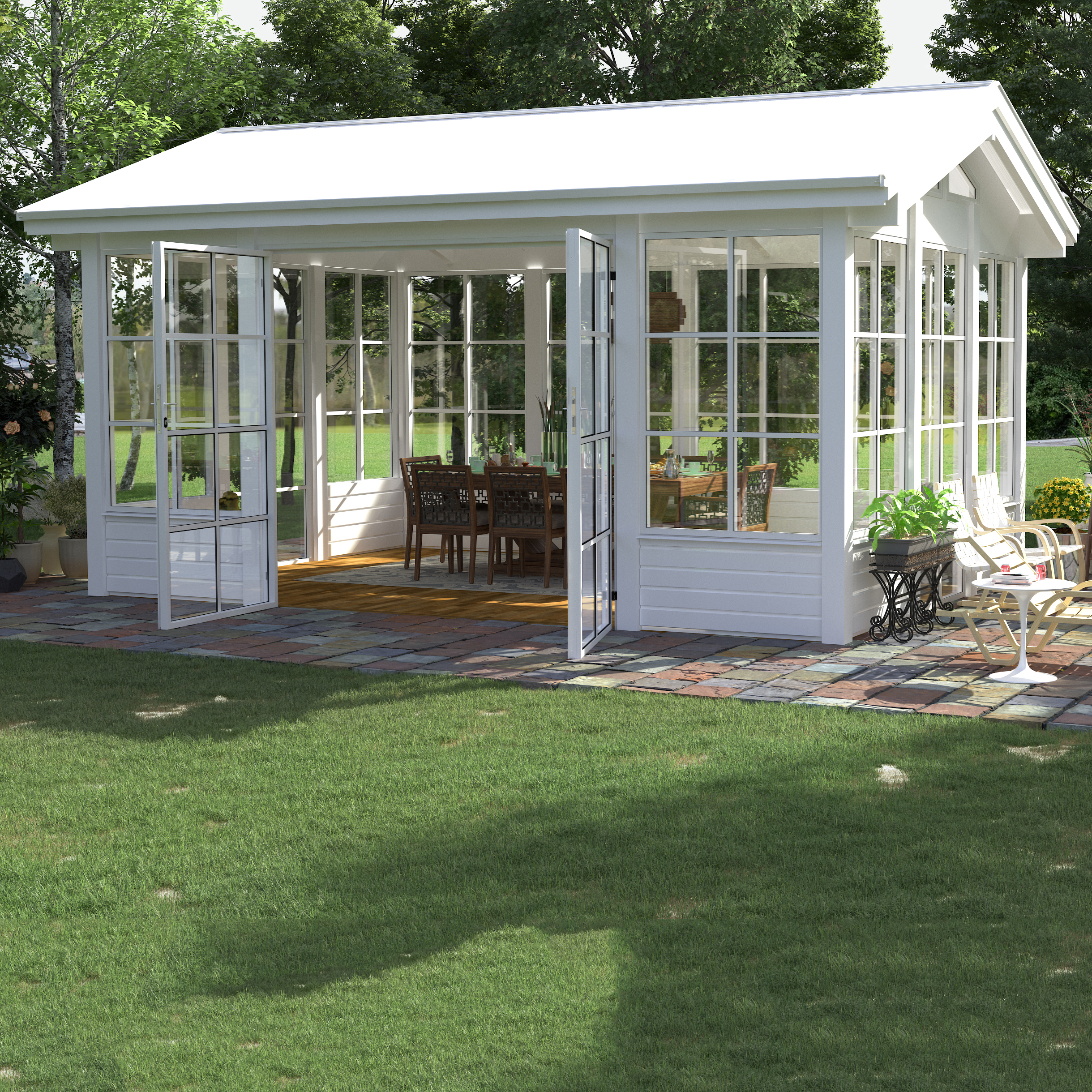 Komplett Orangeri Landskap Grönska Sommar 15 kvm