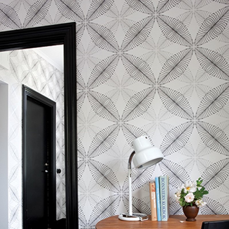 Tapet Mimou Garden Silver/Pewter