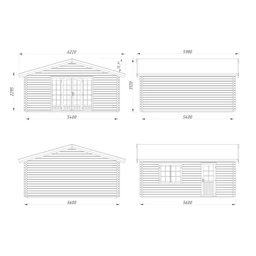 Stuga Palmako Irene 29,2 m2