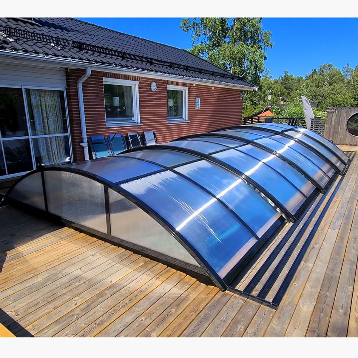 Pooltak Metalcraft 4x8m 4 mm Klar Kanalplast