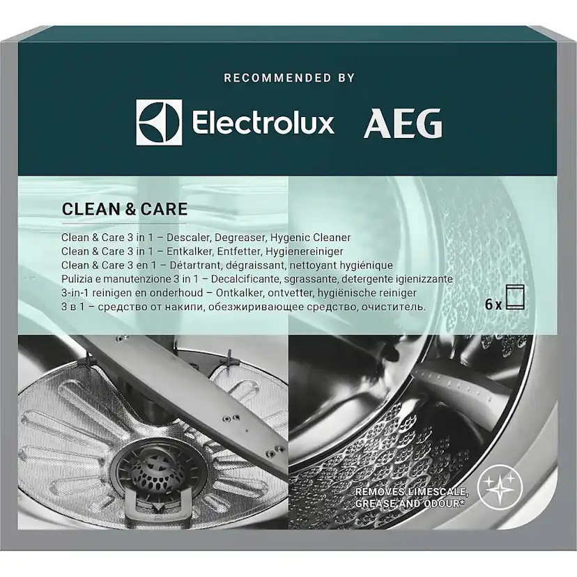 3 i 1 Rengöringsmedel Electrolux M2GCP601 för Tvättmaskin och Diskmaskin