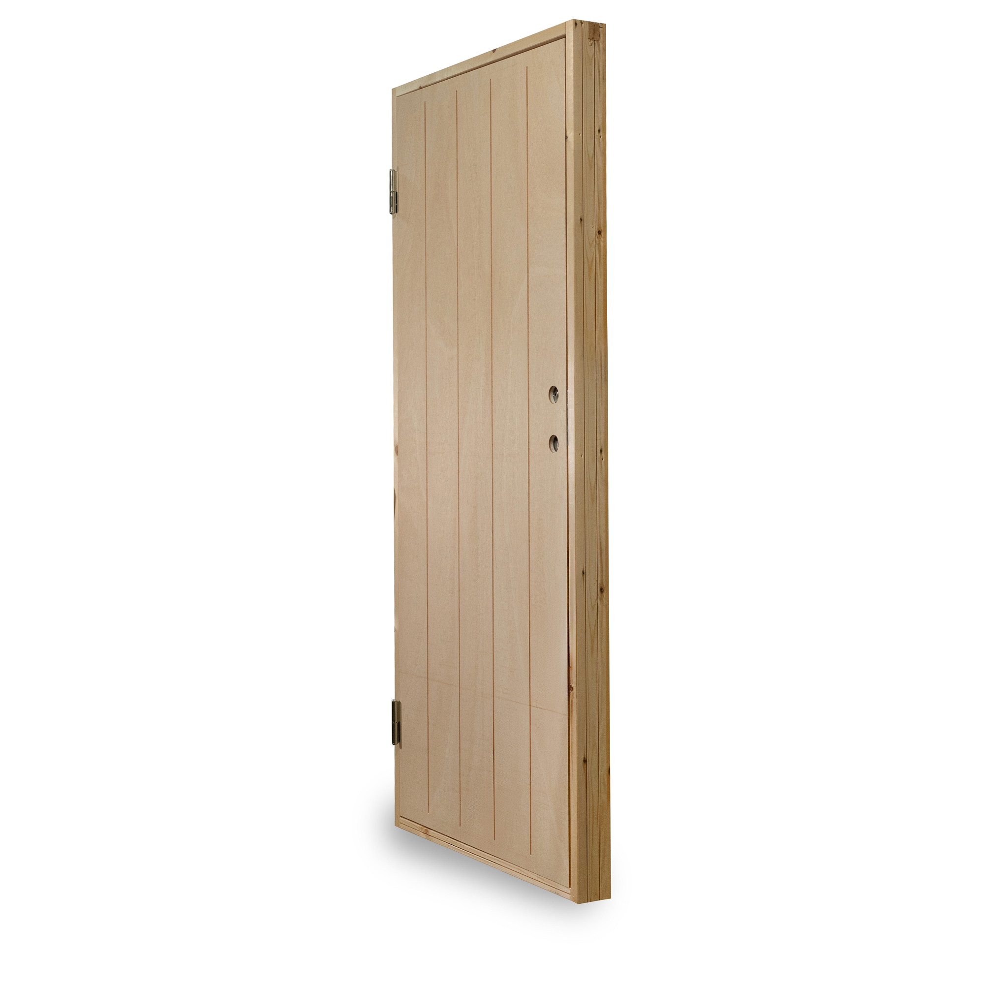 Varmförrådsdörr Jabo Obehandlad Spårfräst Plywood 9x20 dm