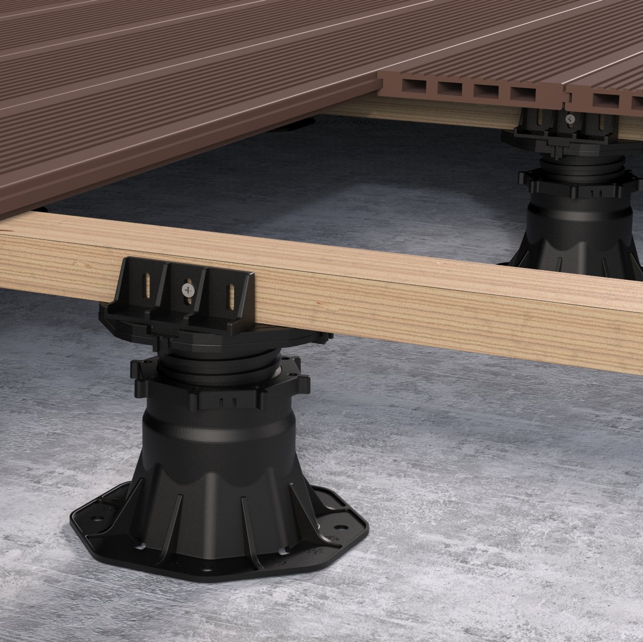 Piedestal Terrassfot Tenfors 50-75 mm